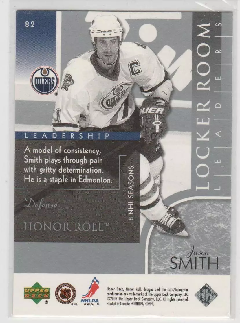 2002-03 Upper Deck Honor Roll #82 Jason Smith 1