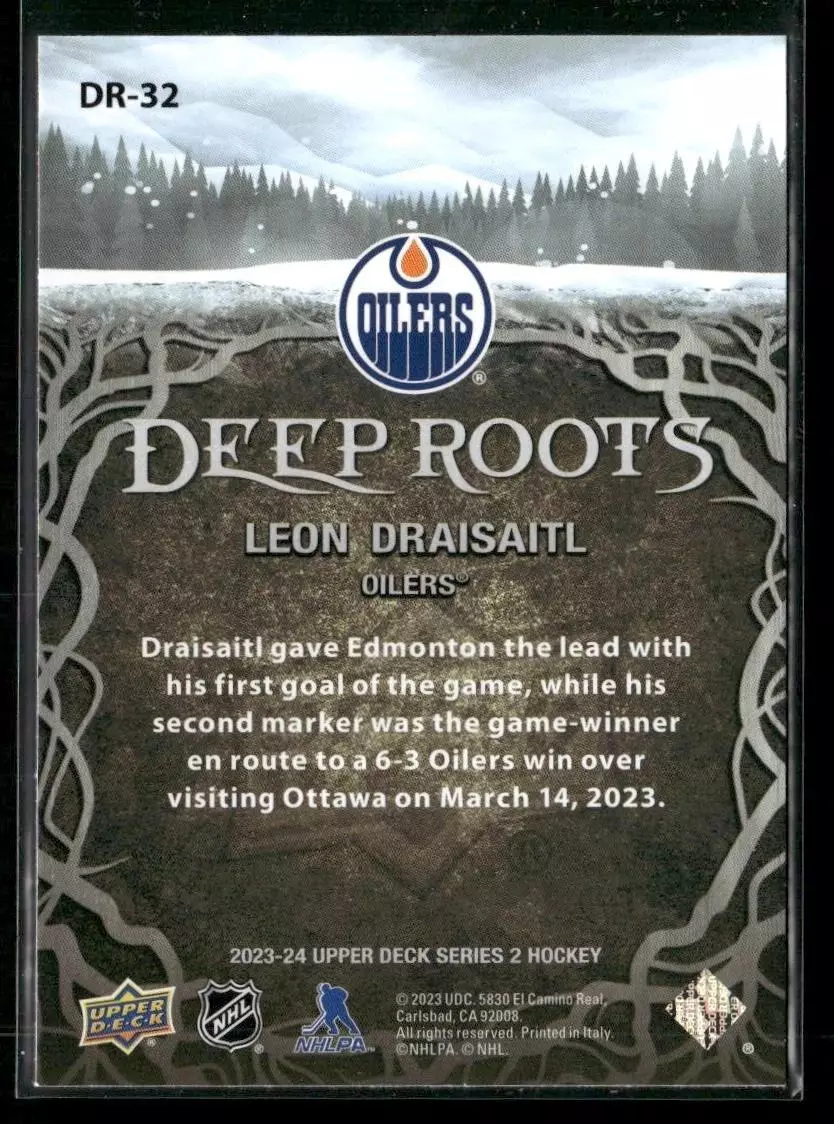2023-24 Upper Deck Deep Roots #DR32 Leon Draisaitl 1