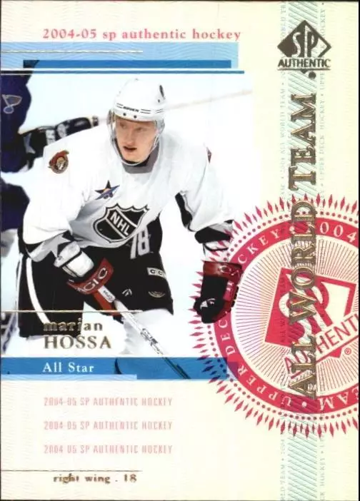 2004-05 SP Authentic #131 Marian Hossa AW