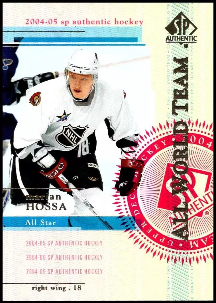 2004-05 SP Authentic #131 Marian Hossa AW