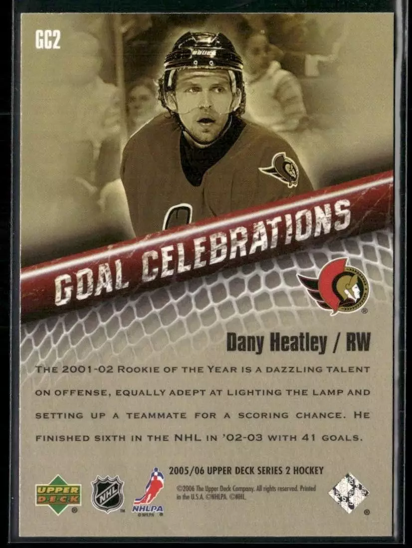 2005-06 Upper Deck Goal Celebrations #GC2 Dany Heatley 1