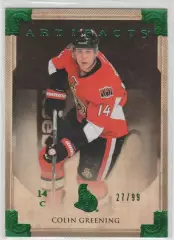 2013-14 Artifacts Emerald #15 Colin Greening 27\99