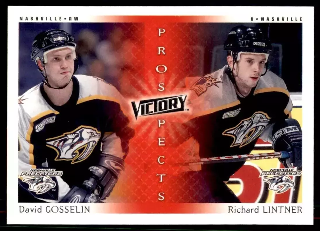 2000-01 Upper Deck Victory #269 David Gosselin RC/Richard Lintner
