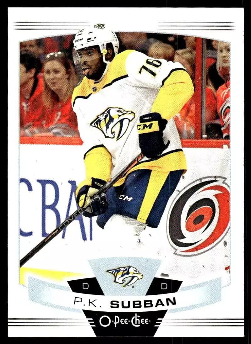 2019-20 O-Pee-Chee #107 P.K. Subban