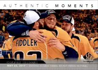2017-18 SP Authentic #107 Colton Sissons AM