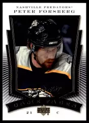 2007-08 Upper Deck MVP Game Faces #GF5 Peter Forsberg