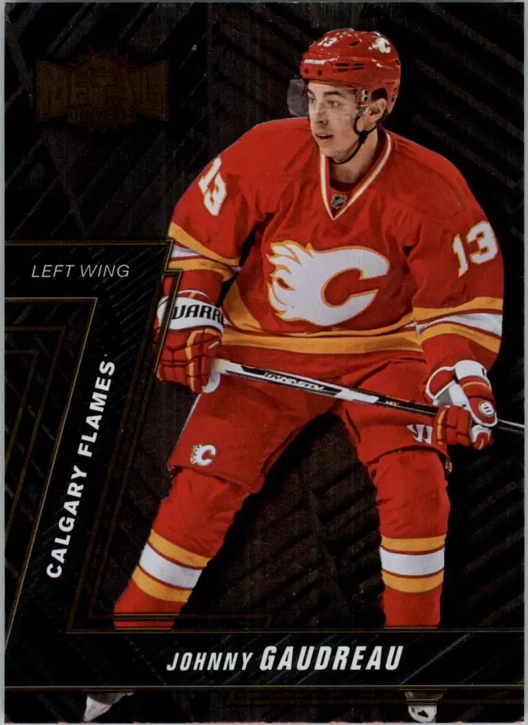 2016-17 Fleer Showcase Metal Universe #MU17 Johnny Gaudreau