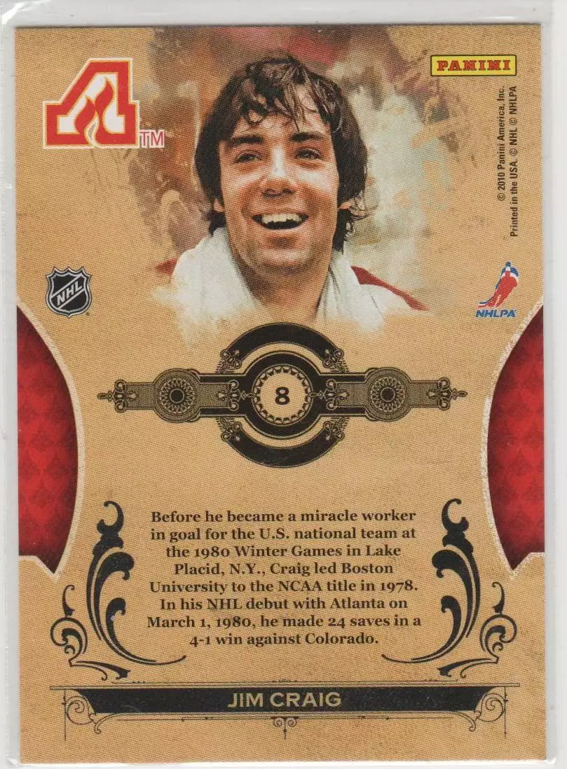 2010-11 Donruss Ice Kings #8 Jim Craig 1