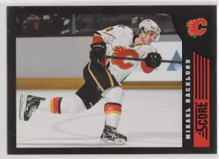 2013-14 Score Black #59 Mikael Backlund