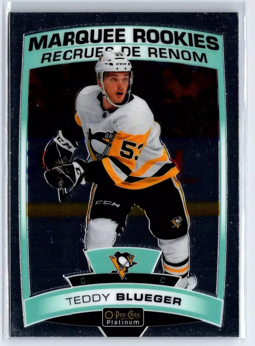2019-20 O-Pee-Chee Platinum #156 Teddy Blueger RC