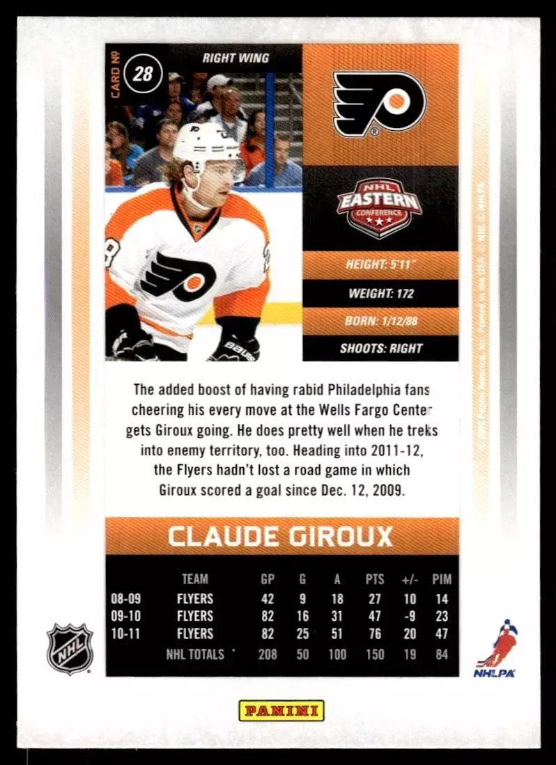 2011-12 Panini Contenders #28 Claude Giroux 1
