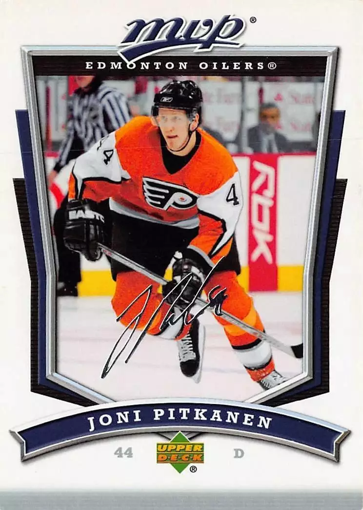 2007-08 Upper Deck MVP #124 Joni Pitkanen