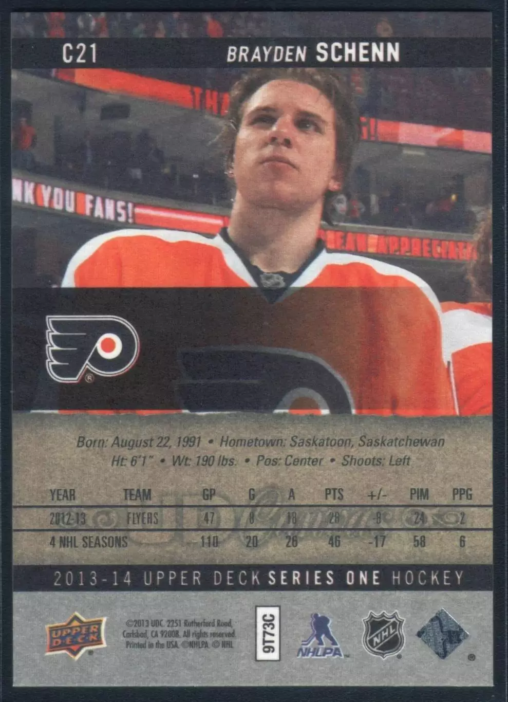 2013-14 Upper Deck Canvas #C21 Brayden Schenn 1