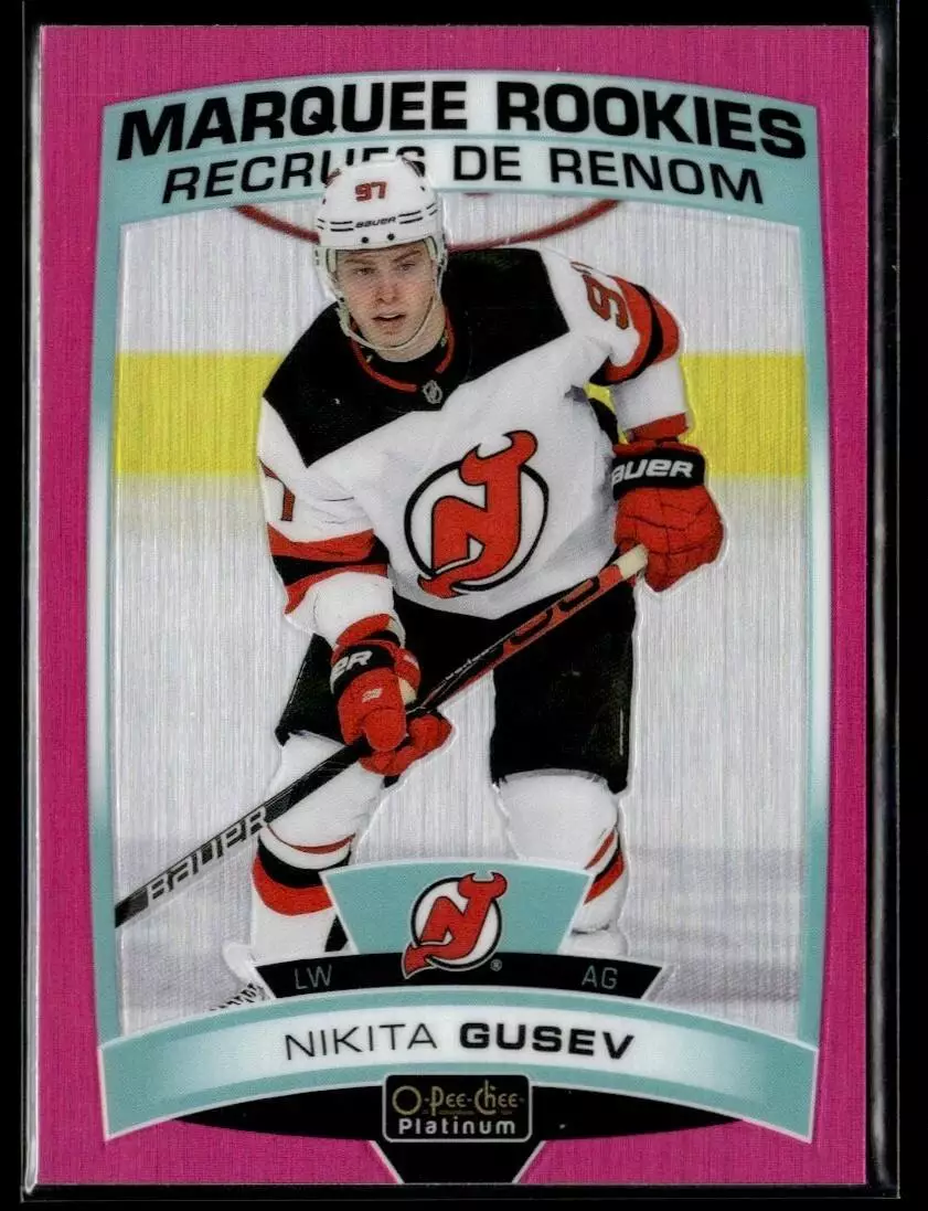 2019-20 O-Pee-Chee Platinum Matte Pink #184 Nikita Gusev