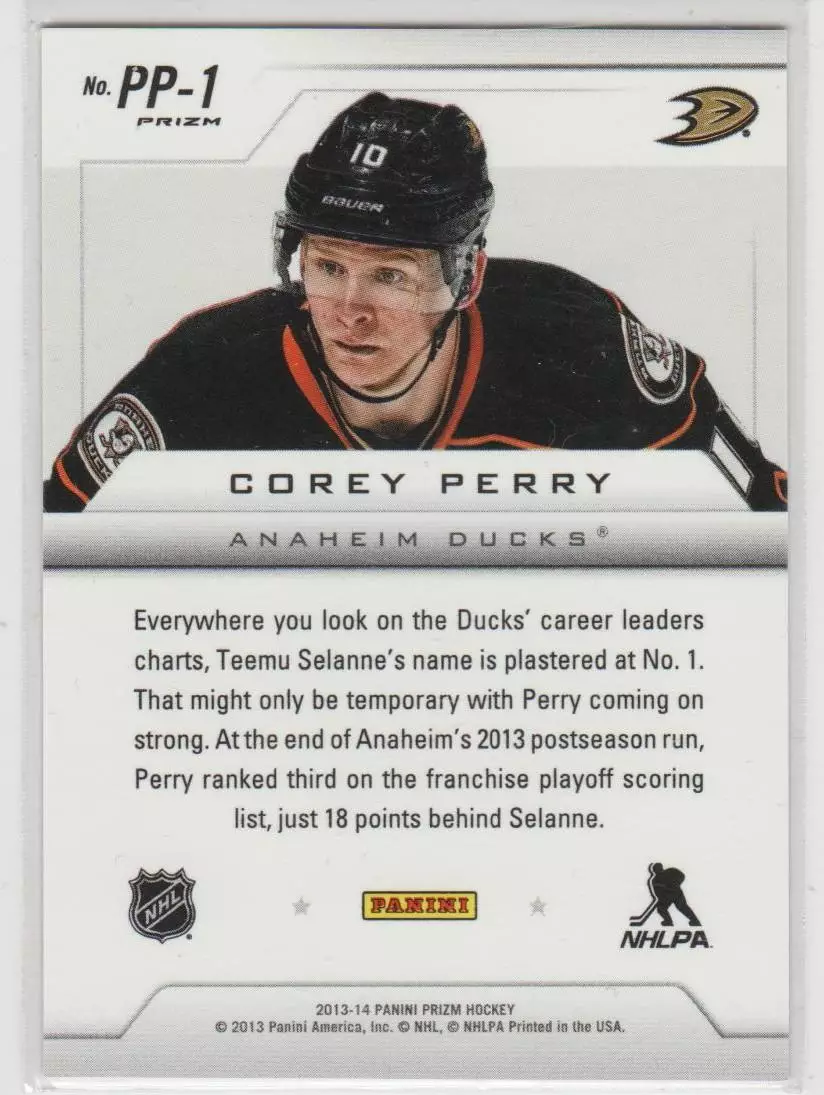 2013-14 Panini Prizm Pivotal Players Prizms #PP1 Corey Perry 1