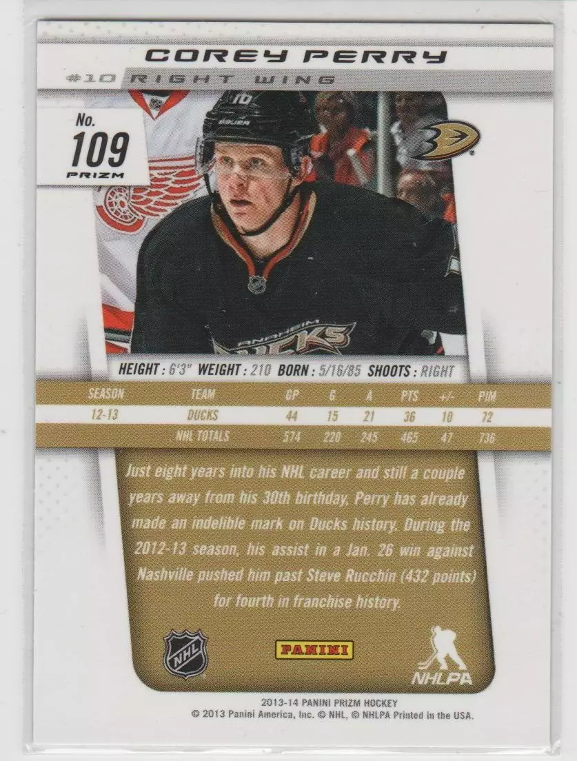 2013-14 Panini Prizm Prizms #109 Corey Perry 1