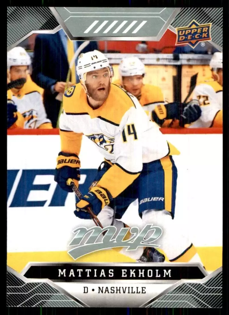 2019-20 Upper Deck MVP #84 Mattias Ekholm