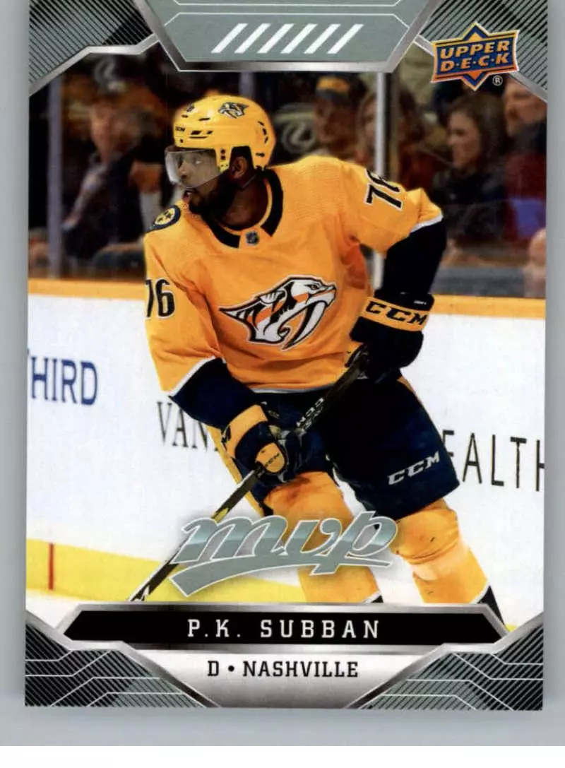 2019-20 Upper Deck MVP #165 P.K. Subban