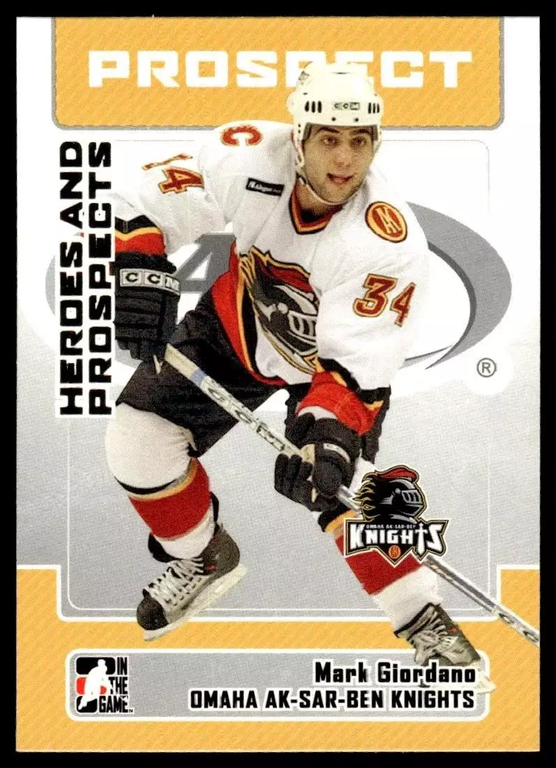 2006-07 ITG Heroes and Prospects #49 Mark Giordano \ Dynamo Moskva