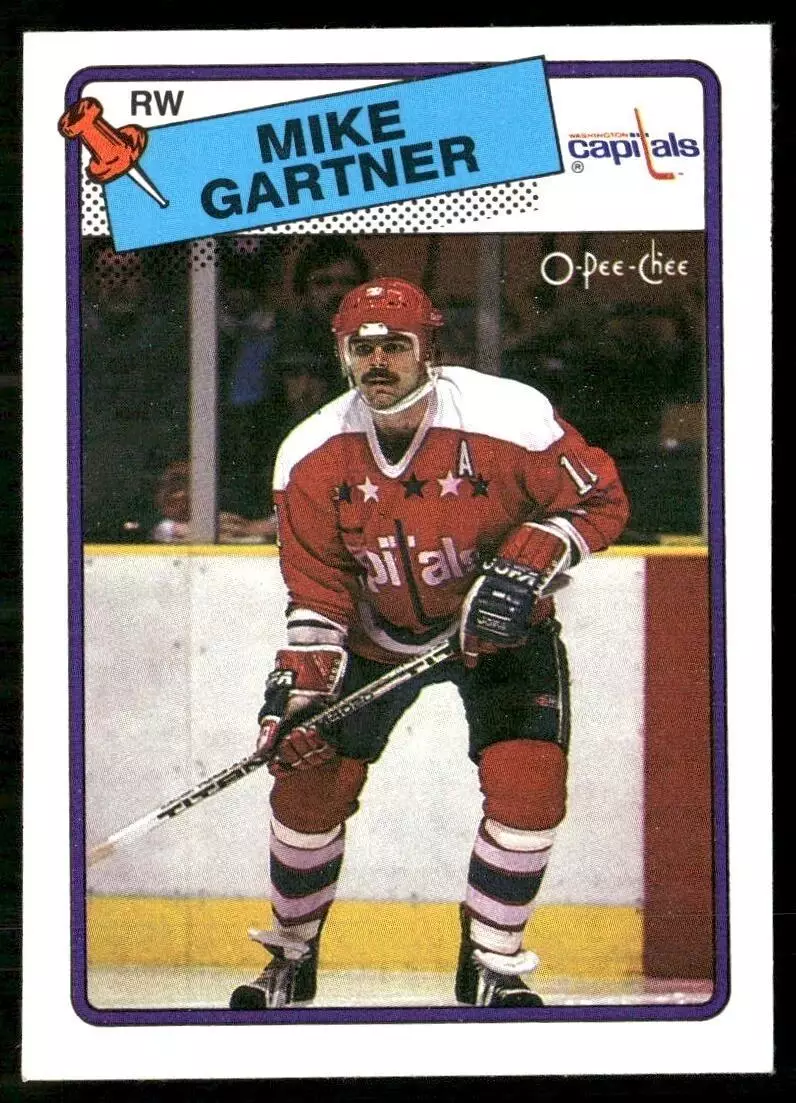 1988-89 O-Pee-Chee #50 Mike Gartner