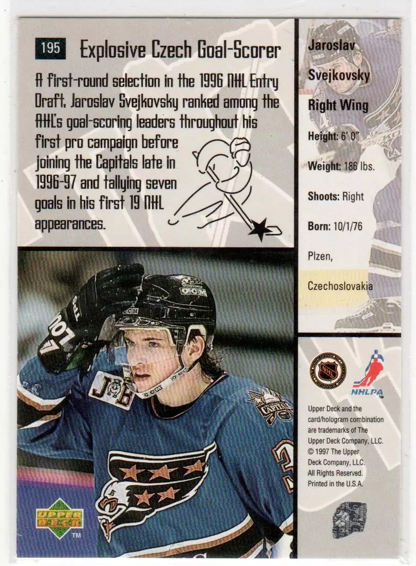 1997-98 Upper Deck #195 Jaroslav Svejkovsky 1
