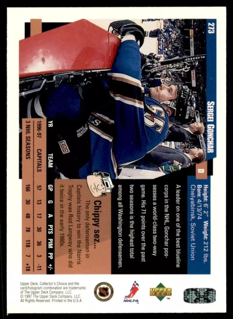 1997-98 Collector's Choice #273 Sergei Gonchar 1