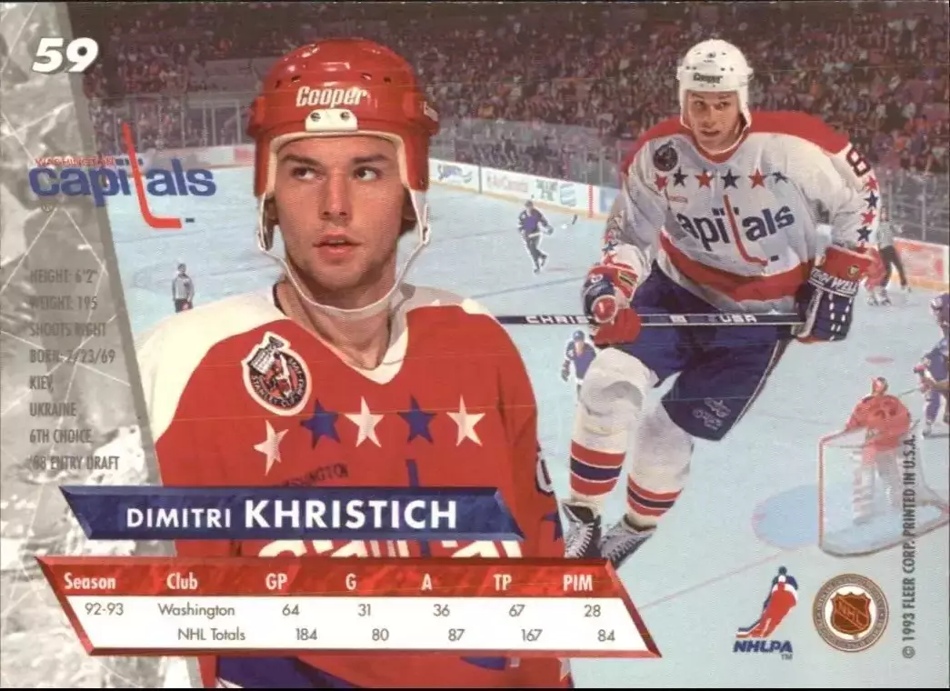 1993-94 Ultra #59 Dimitri Khristich 1