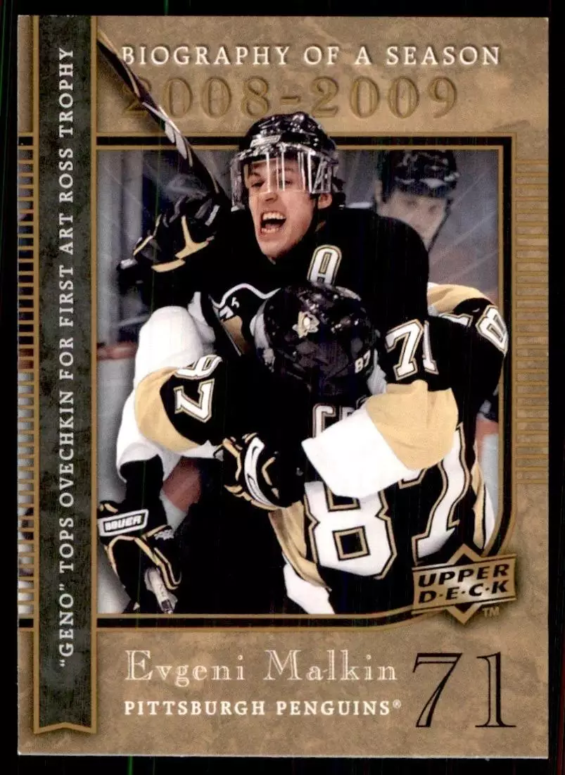 2008-09 Upper Deck Biography of a Season #BS29 Evgeni Malkin
