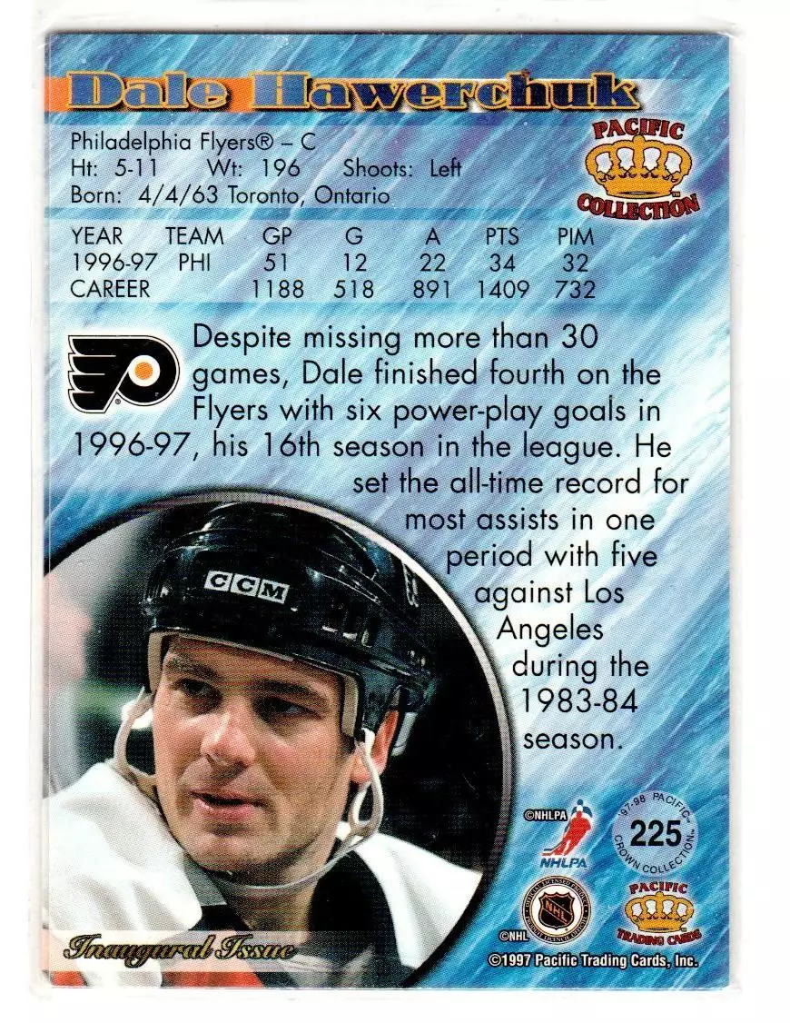 1997-98 Pacific Copper #225 Dale Hawerchuk 1