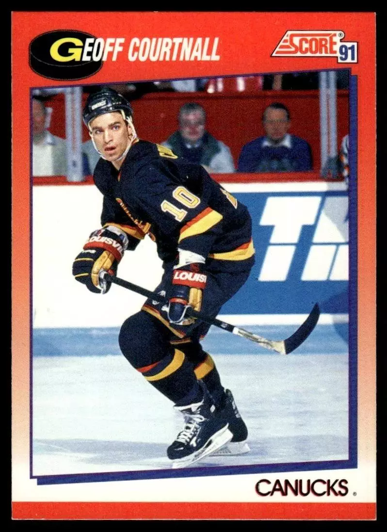 1991-92 Score Canadian Bilingual #150 Geoff Courtnall