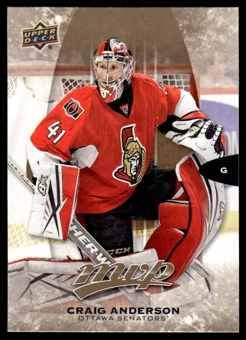 2016-17 Upper Deck MVP #103 Craig Anderson