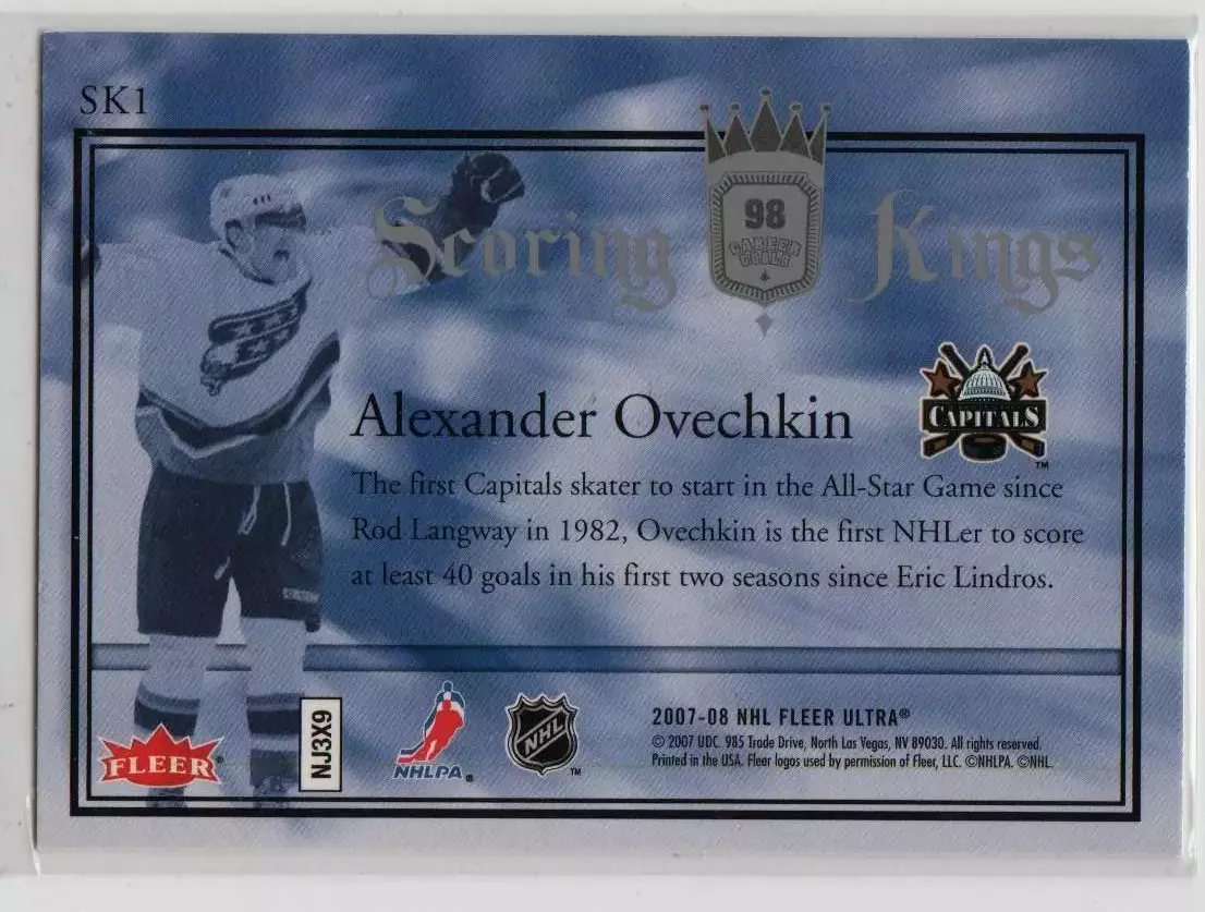 2007-08 Fleer Ultra Scoring Kings #SK1 Alexander Ovechkin 1