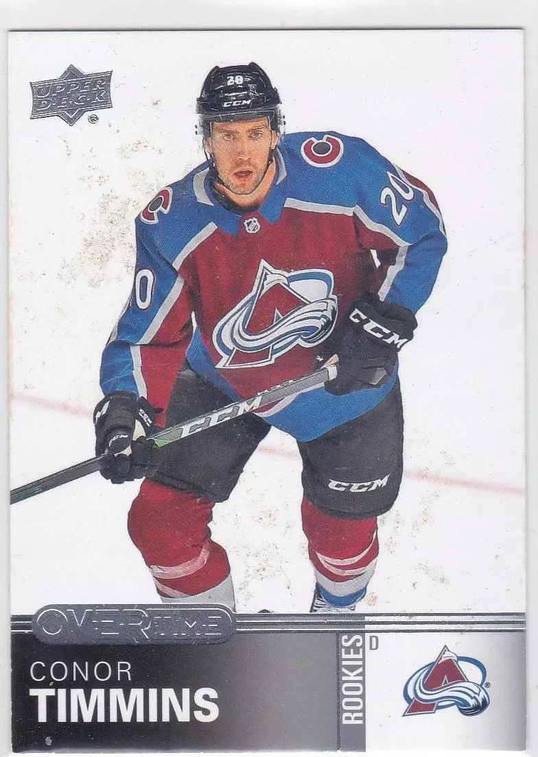 2019-20 Upper Deck Overtime #105 Conor Timmins RC