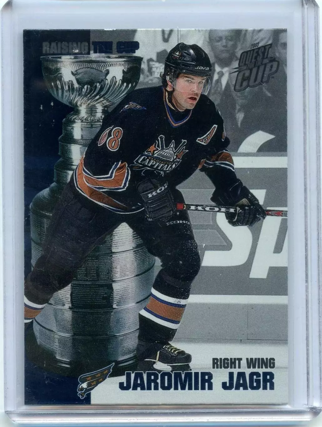 2002-03 Pacific Quest For the Cup Raising the Cup #12 Jaromir Jagr