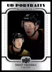 2019-20 Upper Deck Portraits #P70 Trent Frederic RC \ Enforcer