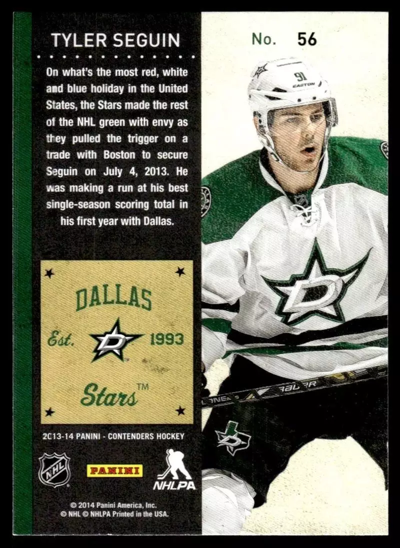 2013-14 Panini Contenders #56 Tyler Seguin 1