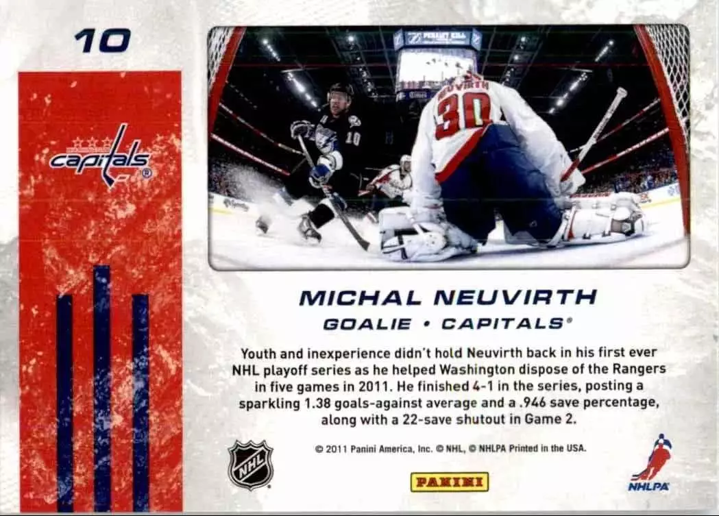 2011-12 Score Net Camh #10 Michal Neuvirt 1