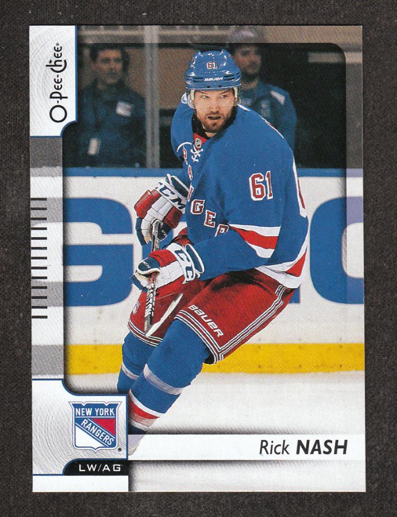 2017-18 O-Pee-Chee #370 Rick Nash (NHL) New York Rangers