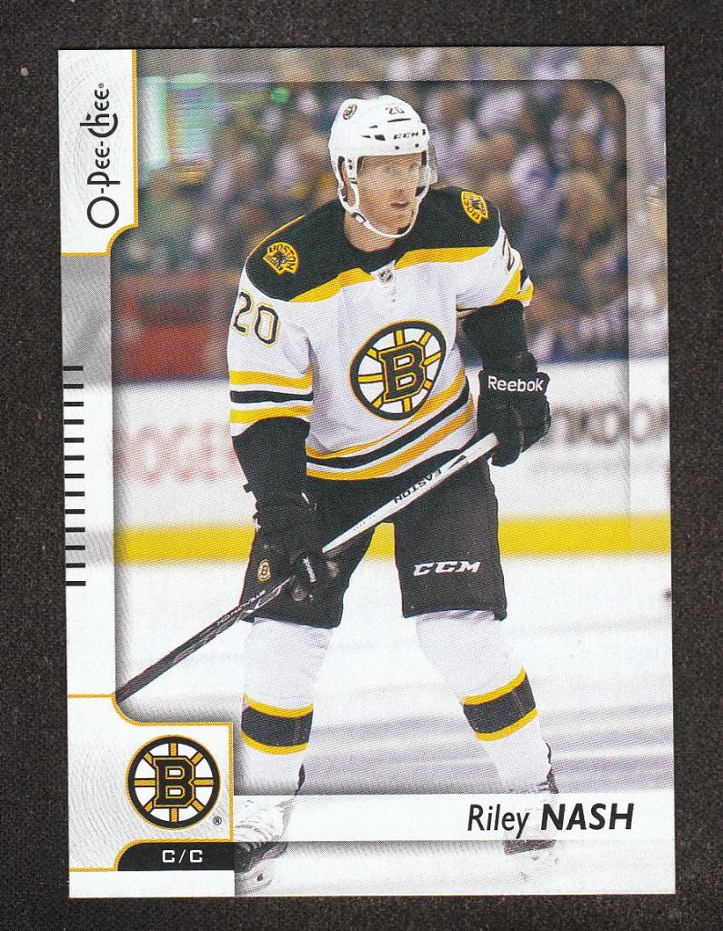 2017-18 O-Pee-Chee #356 Riley Nash (NHL) Boston Bruins