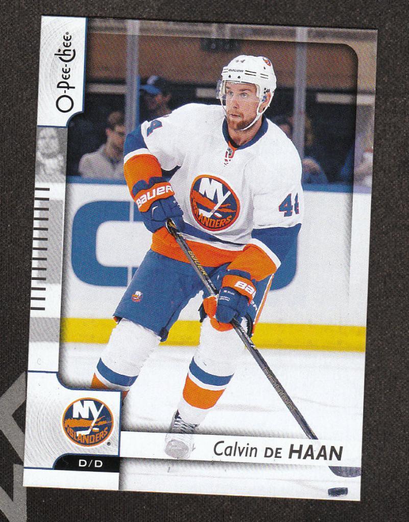 2017-18 O-Pee-Chee #108 Calvin de Haan (NHL) New York Islanders