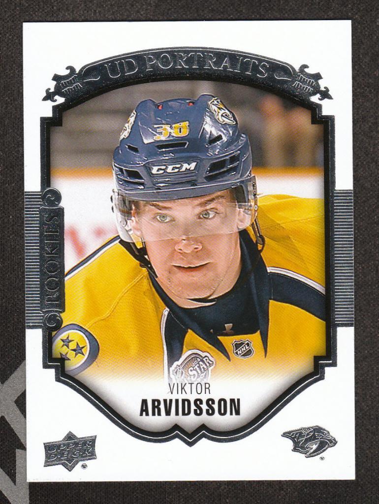 2015-16 Upper Deck UD Portraits #P73 Viktor Arvidsson (NHL) Nashville Predators