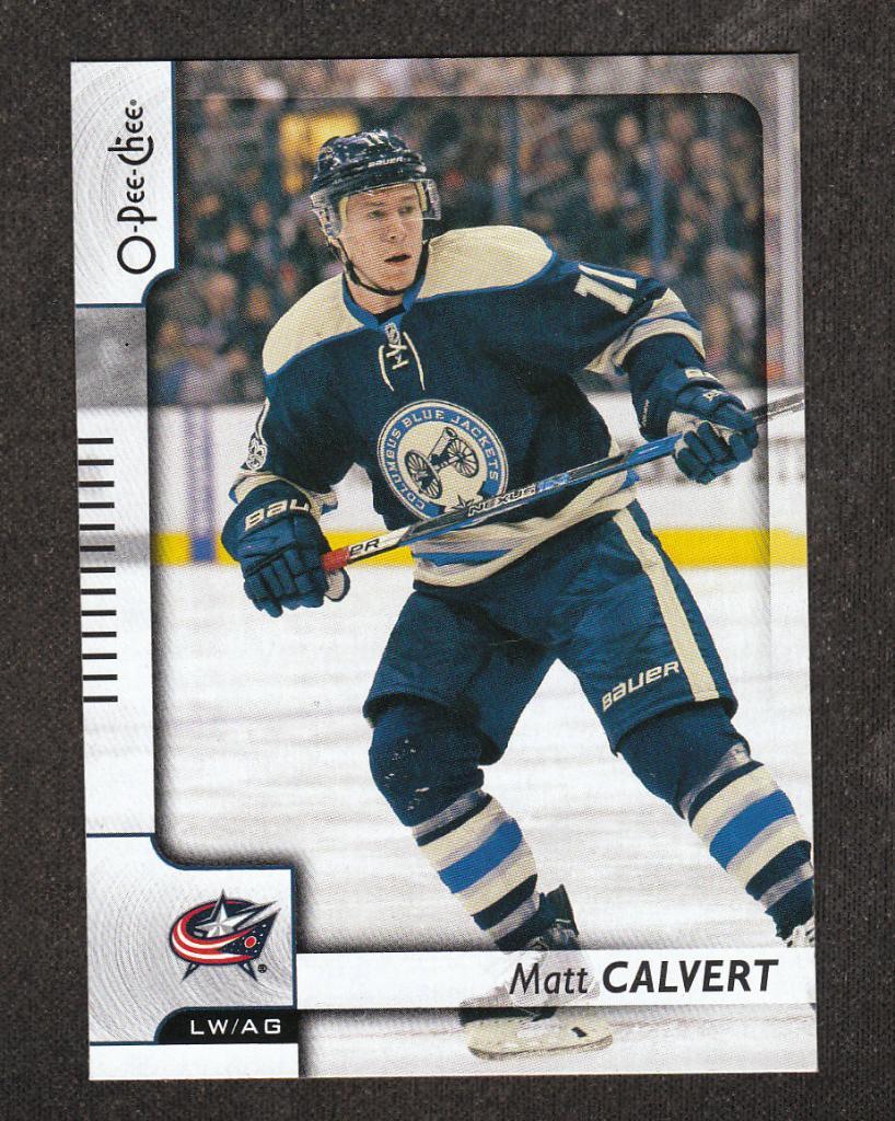2017-18 O-Pee-Chee #325 Matt Calvert (NHL) Columbus Blue Jackets