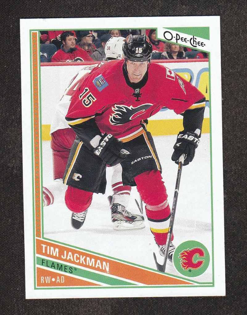 2013-14 O-Pee-Chee #353 Tim Jackman (NHL) Calgary Flames