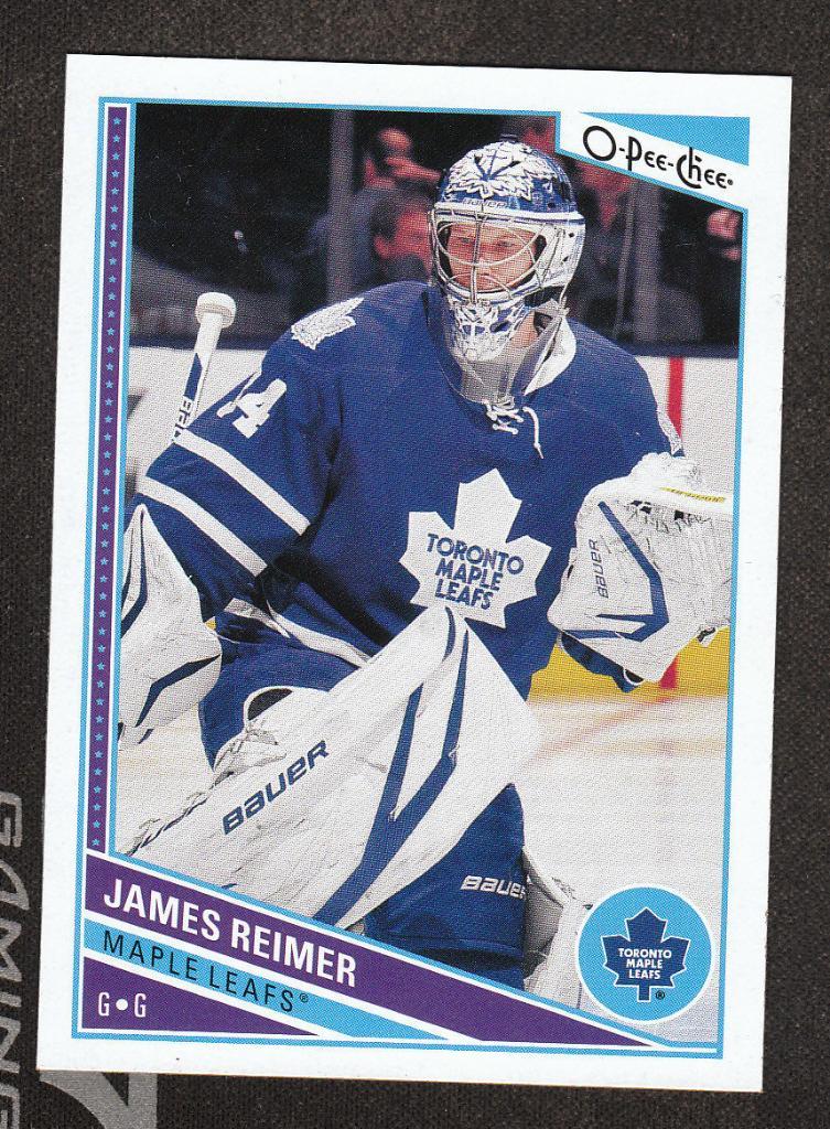 2013-14 O-Pee-Chee #465 James Reimer (NHL) Toronto Maple Leafs