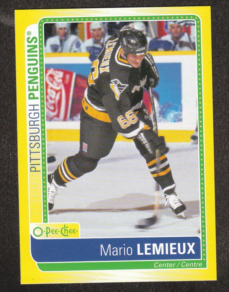 2013-14 O-Pee-Chee Stickers #SML Mario Lemieux (NHL) Pittsburgh Penguins