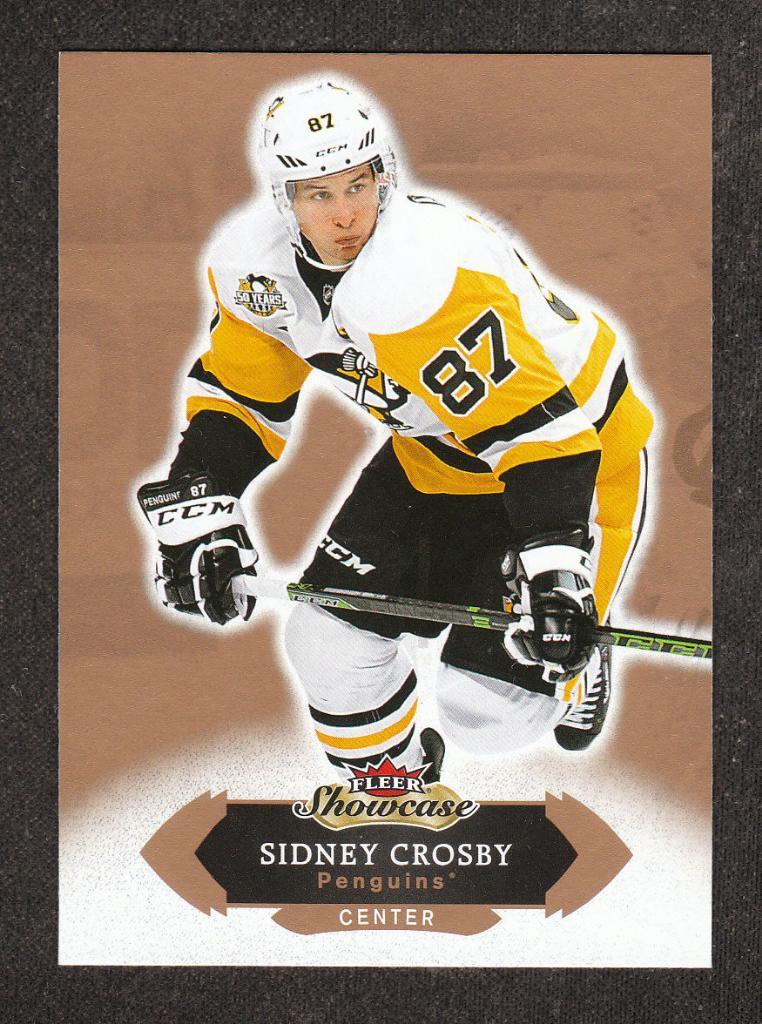 2016-17 Fleer Showcase #1 Sidney Crosby (NHL) Pittsburgh Penguins