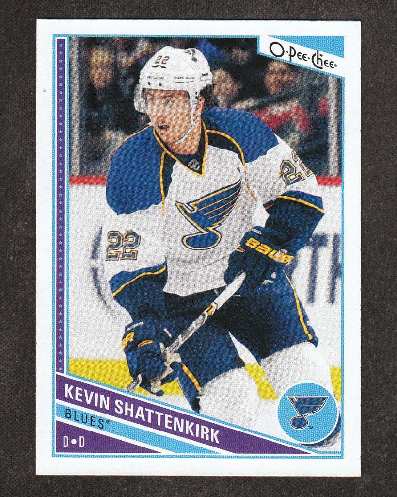 2013-14 O-Pee-Chee #445 Kevin Shattenkirk (NHL) StLouis Blues