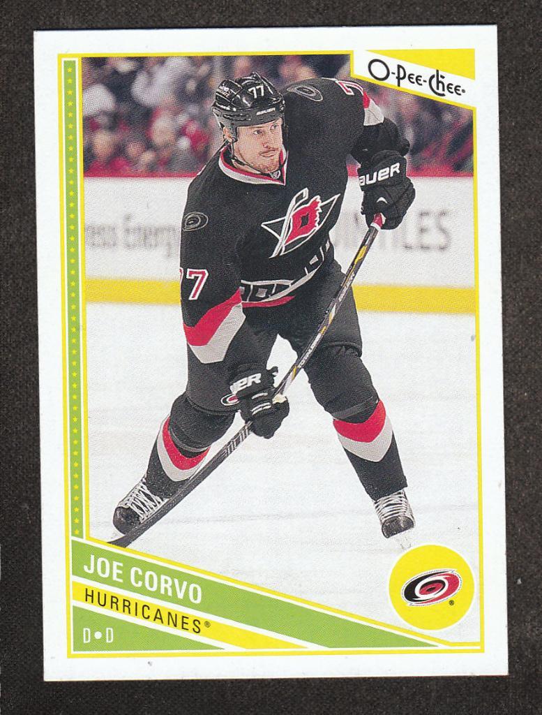 2013-14 O-Pee-Chee #198 Joe Corvo (NHL) Carolina Hurricanes