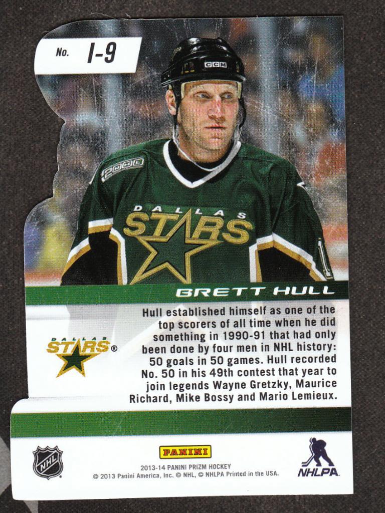 2013-14 Panini Prizm Immortalized #9 Brett Hull (NHL) Dallas Stars 1