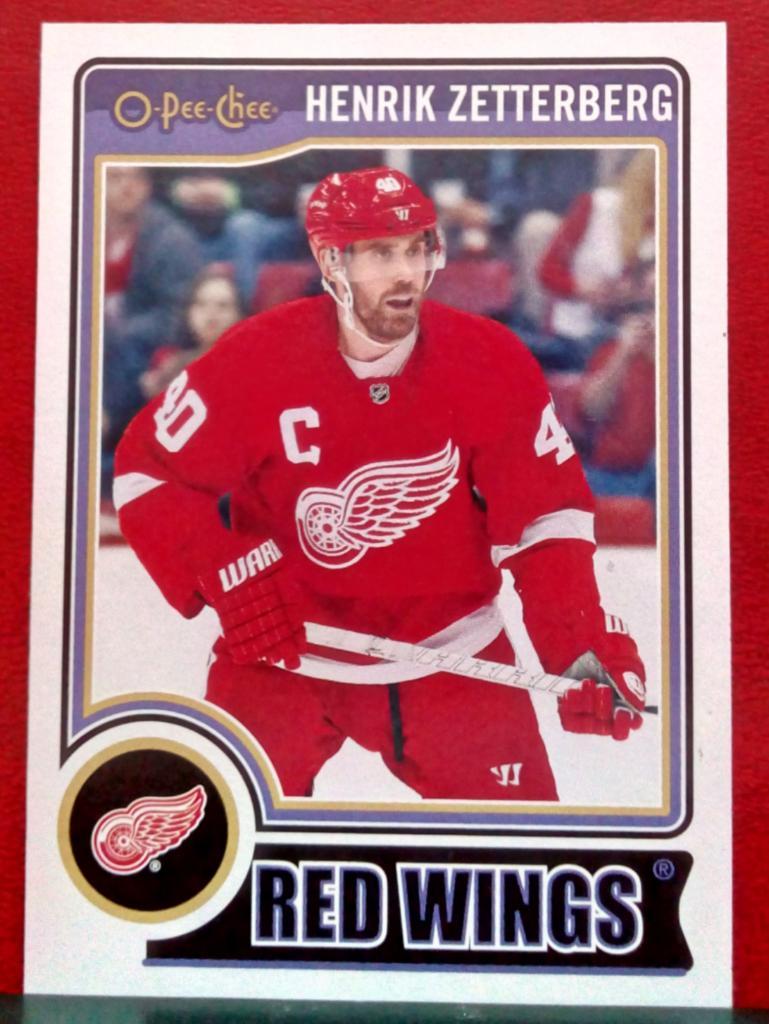 2014-15 O-Pee-Chee #441 Henrik Zetterberg (NHL) Detroit Red Wings